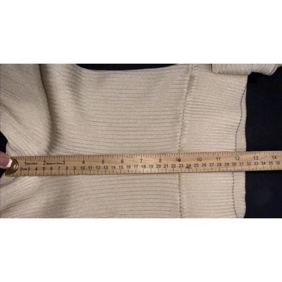 Significant Other Cream Ribbed City Chic Minimalist Classy 2 Piece Set Small - Picture 10 of 15